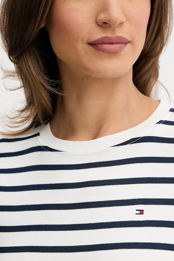 Tommy Hilfiger tričko dámske bavlnené tmavomodrá WW0WW40587