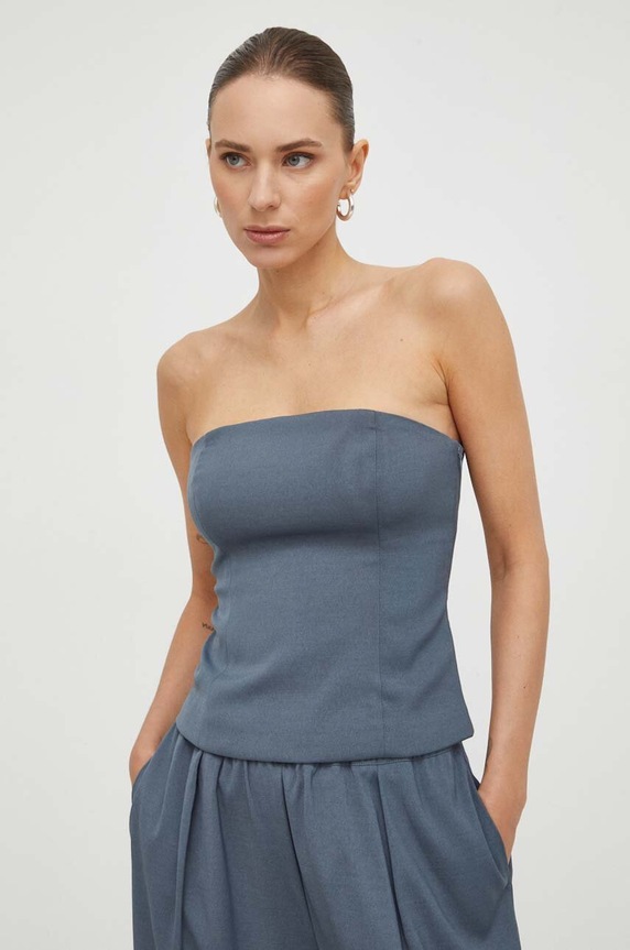 Samsoe Samsoe top gri F23400152