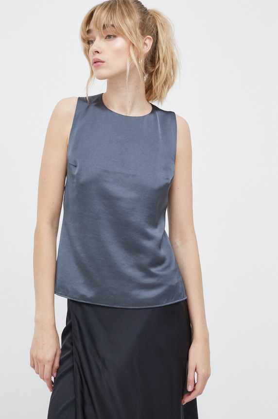 Μπλουζάκι Samsoe Samsoe κανονικό γκρί F23400097