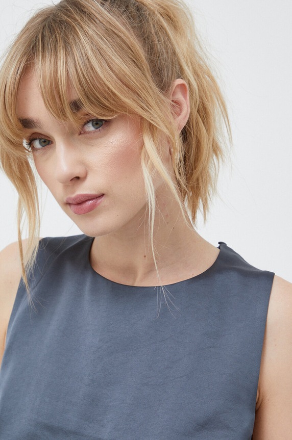 Μπλουζάκι Samsoe Samsoe F23400097 γκρί