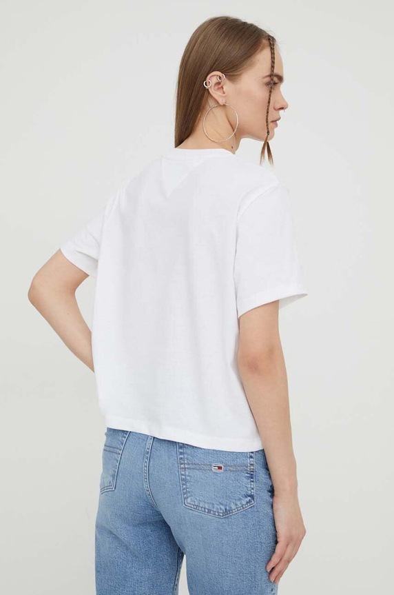 Ruházat Tommy Jeans t-shirt DW0DW17391 fehér