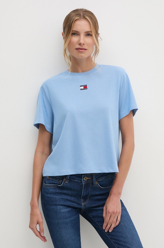 Μπλουζάκι Tommy Jeans άλλο μπλε DW0DW17391