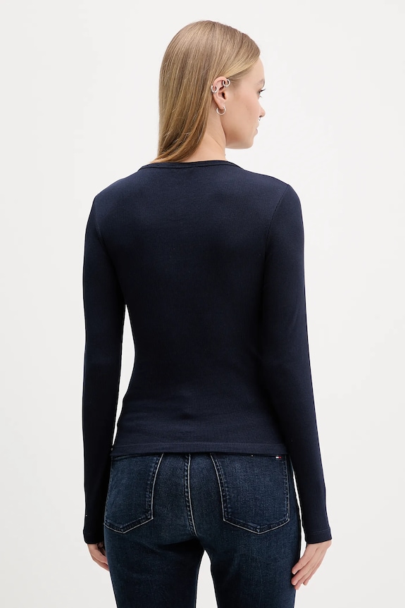 Μακρυμάνικο Tommy Jeans 2-pack DW0DW17716 σκούρο μπλε
