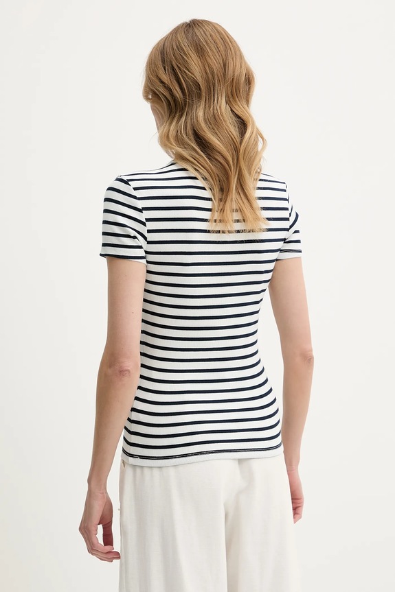 Tommy Jeans t-shirt basic damski bawełniany z elastanem DW0DW17383 szary AA00