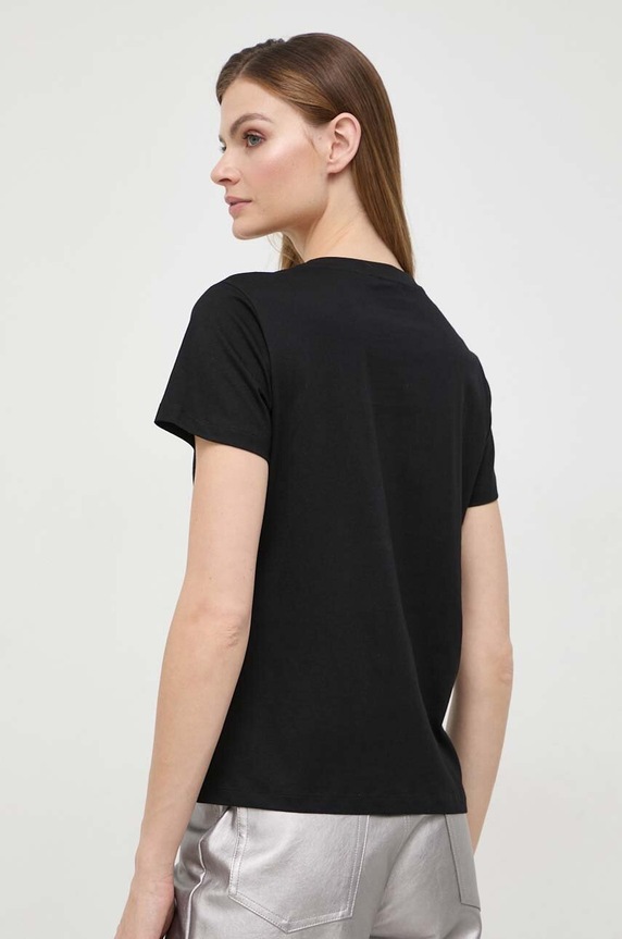 Odzież Pinko t-shirt bawełniany 100535.A1R7 czarny