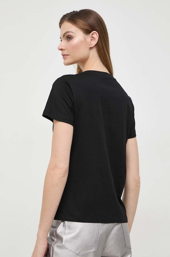 Odzież Pinko t-shirt bawełniany 100535.A1R7 czarny