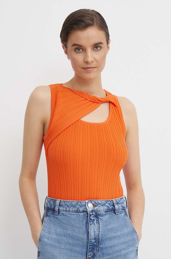 Dkny top pozostałe pomarańczowy P4BSAN40