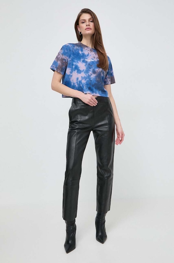 Бавовняна футболка Patrizia Pepe 8M1592.J183 блакитний AA00