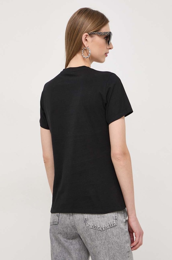 Odzież Patrizia Pepe t-shirt bawełniany 8M1599.J043 czarny