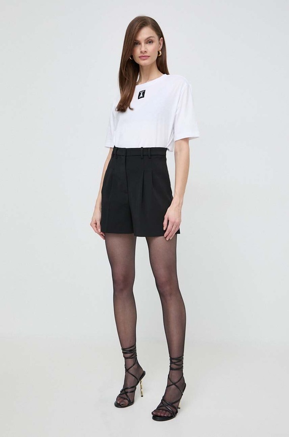 Patrizia Pepe tricou din bumbac 8M1612.J089 alb SS26
