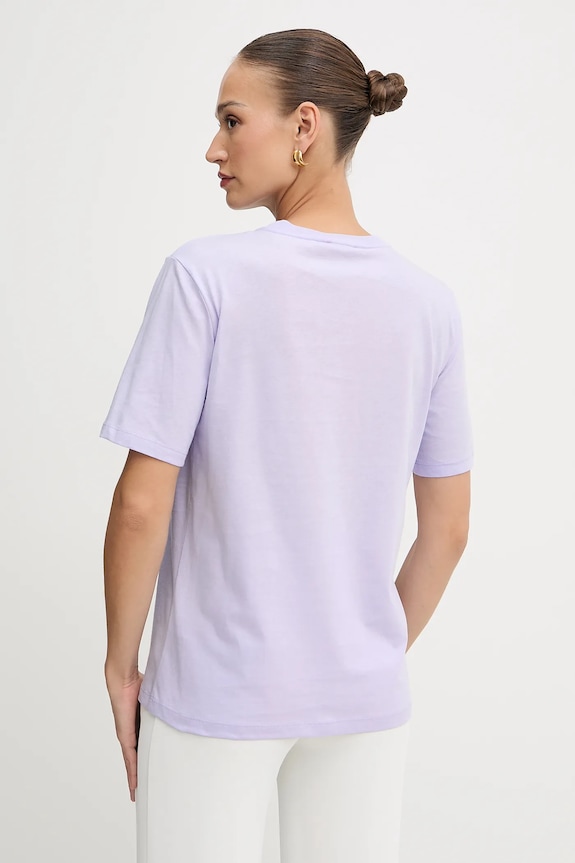 Ρούχα Βαμβακερό μπλουζάκι Patrizia Pepe 8M1612.J089 μωβ