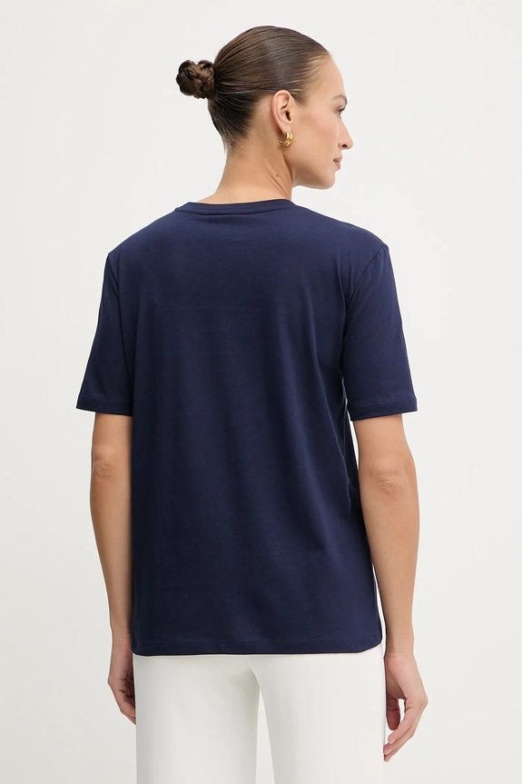 Ρούχα Βαμβακερό μπλουζάκι Patrizia Pepe 8M1612.J089 σκούρο μπλε