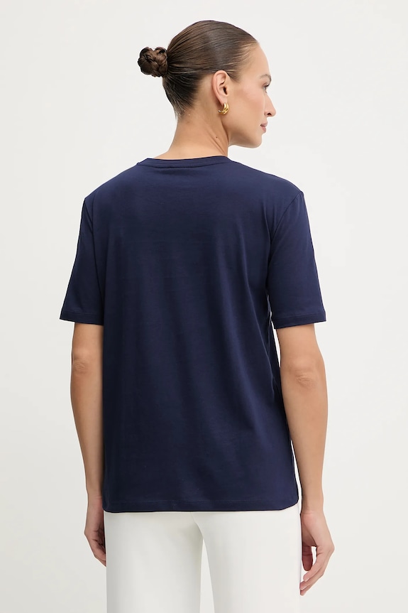 Ρούχα Βαμβακερό μπλουζάκι Patrizia Pepe 8M1612.J089 σκούρο μπλε