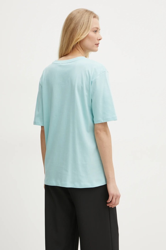 Îmbrăcăminte Patrizia Pepe tricou din bumbac 8M1612.J089 turcoaz