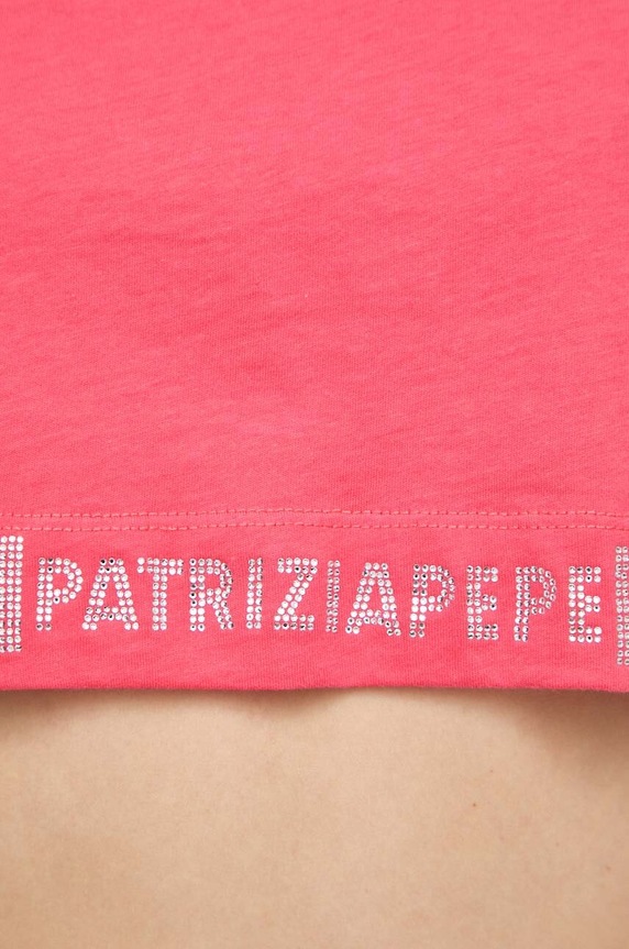 Patrizia Pepe pamut póló 8M1613.J089 rózsaszín