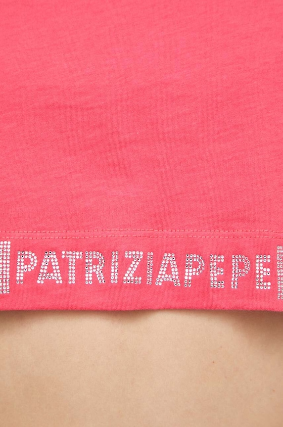 Patrizia Pepe pamut póló 8M1613.J089 rózsaszín