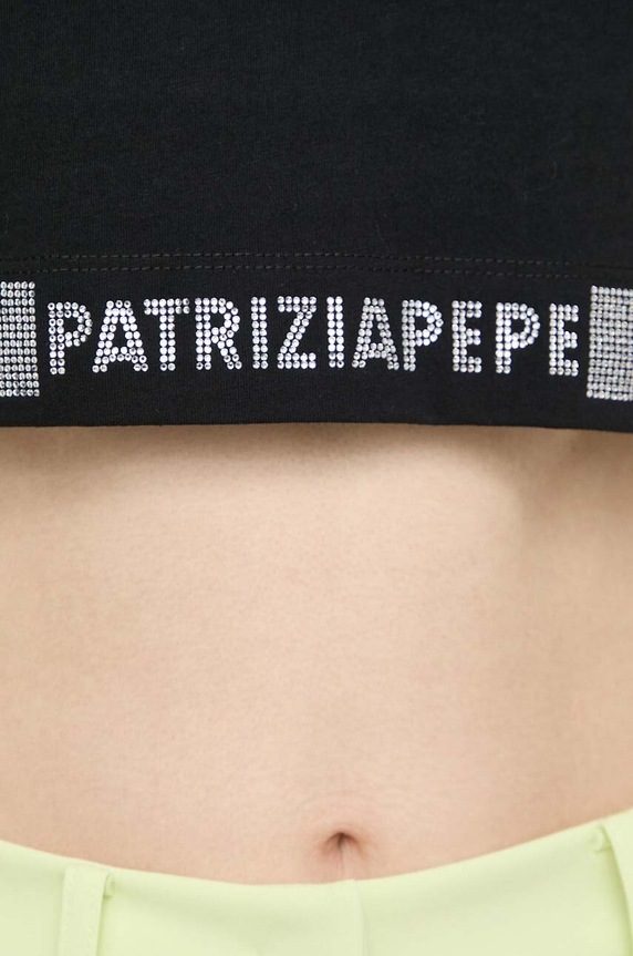 Patrizia Pepe t-shirt bawełniany 8M1613.J089 czarny
