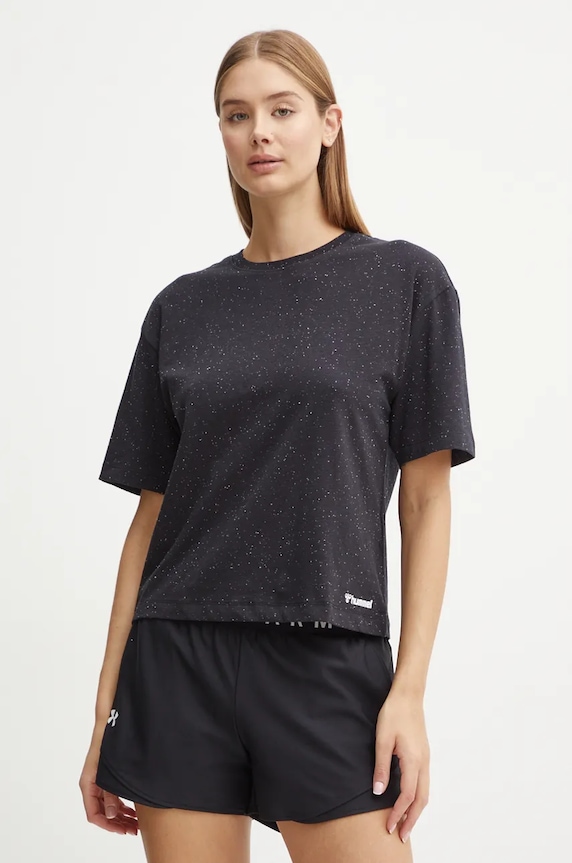 Tričko Hummel Ultra Boxy směs černá 223853