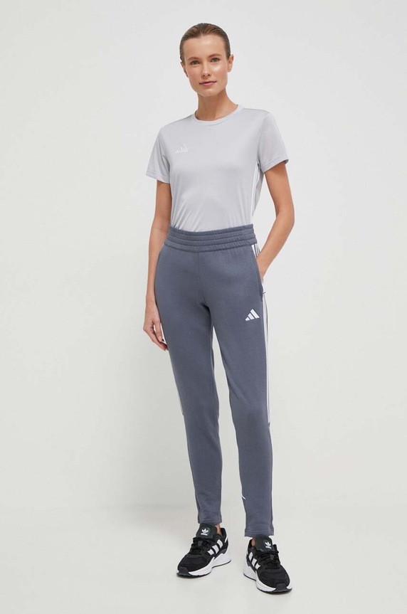 adidas Performance tricou de antrenament Tabela 23 IA9151 gri SS24