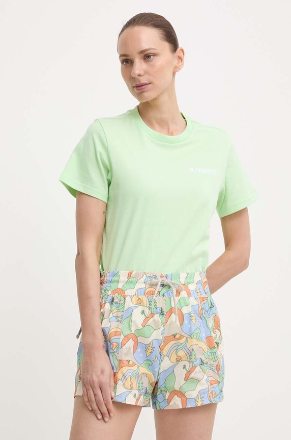 adidas TERREX tricou MTN 2.0 print verde IM8362
