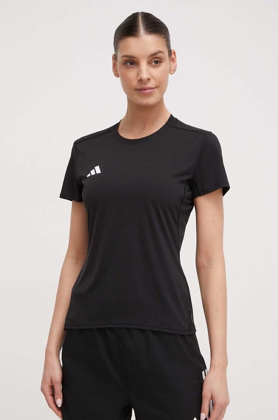 Μπλουζάκι για τρέξιμο adidas Performance Adizero Adizero κανονικό μαύρο IN1172