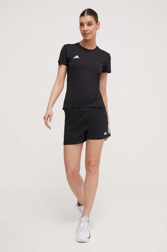 Μπλουζάκι για τρέξιμο adidas Performance Adizero Adizero IN1172 μαύρο SS24