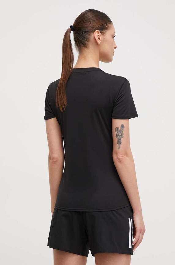 Ρούχα Μπλουζάκι για τρέξιμο adidas Performance Adizero Adizero IN1172 μαύρο