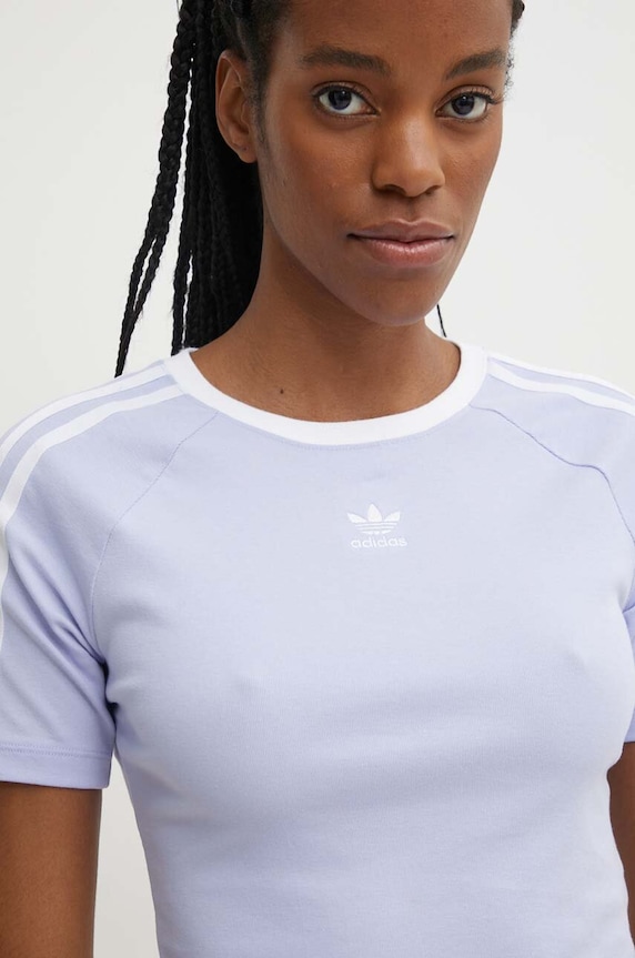 Μπλουζάκι adidas Originals μωβ IP0658
