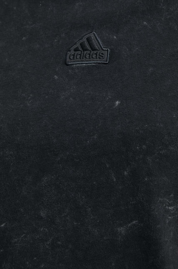 Bavlnené tričko adidas IQ3692 čierna