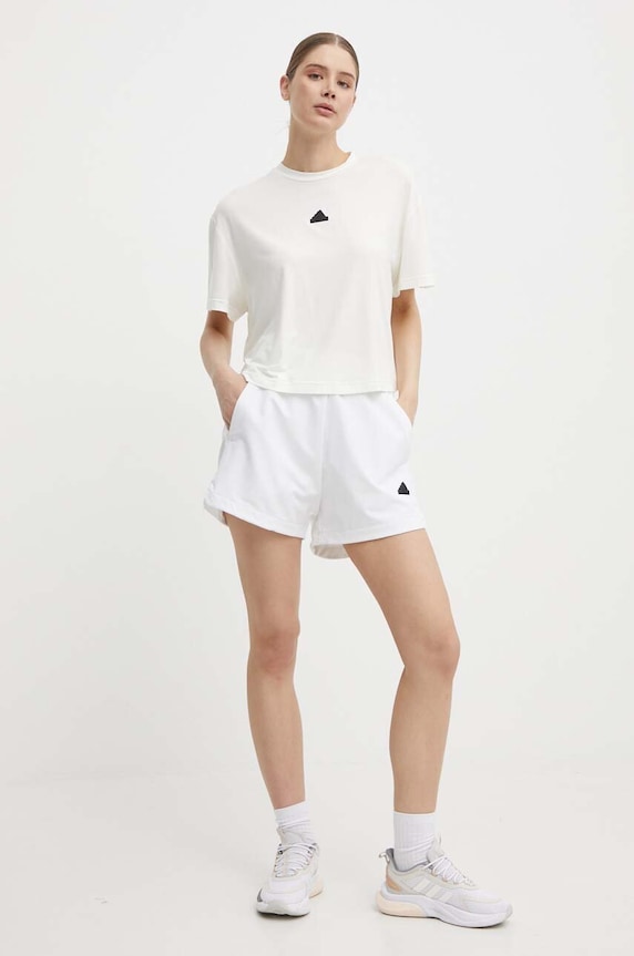 Tričko adidas IQ4832 béžová SS24