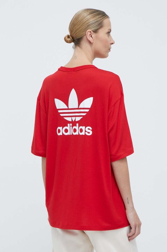 Oblačila Kratka majica adidas Originals Trefoil Tee IR8069 rdeča
