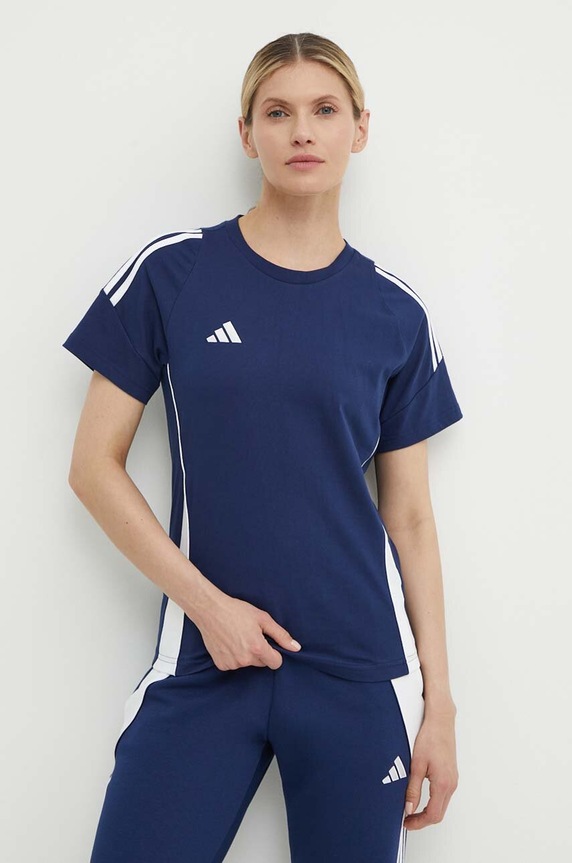 adidas Performance tricou de antrenament Tiro 24 imprimeu bleumarin IR9354