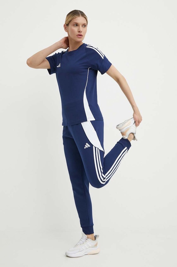 adidas Performance tricou de antrenament Tiro 24 IR9354 bleumarin SS24
