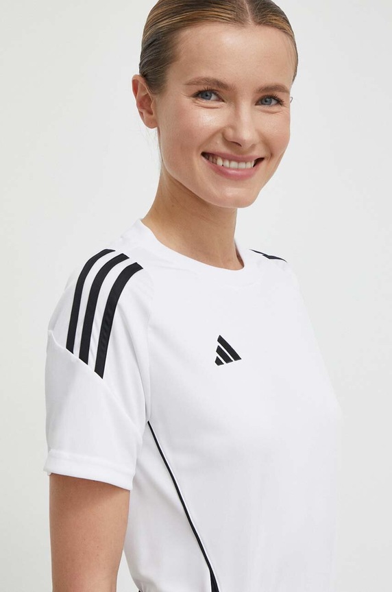 Tréningové tričko adidas Performance Tiro 24 slim biela IS1024