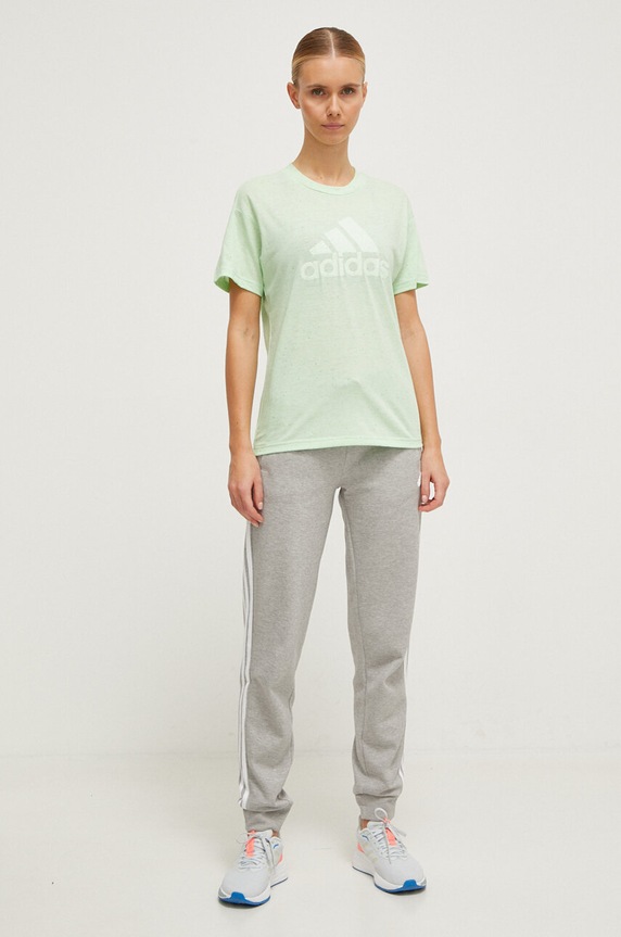 Tričko adidas IS3624 zelená SS24