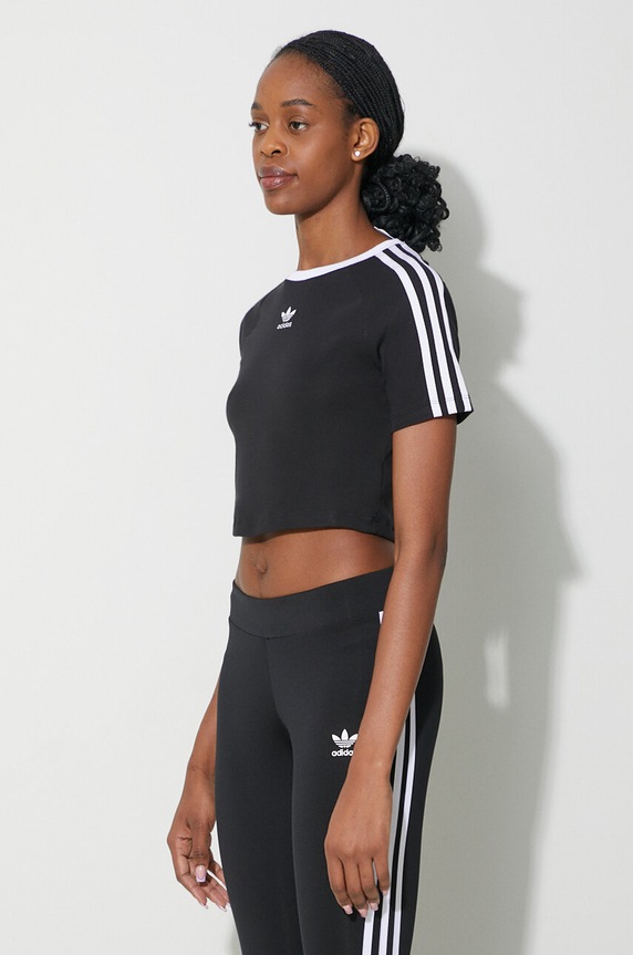 adidas Originals t-shirt 3-Stripes Baby Tee black IU2532