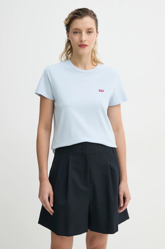 Pamučna majica Levi's plava 39185