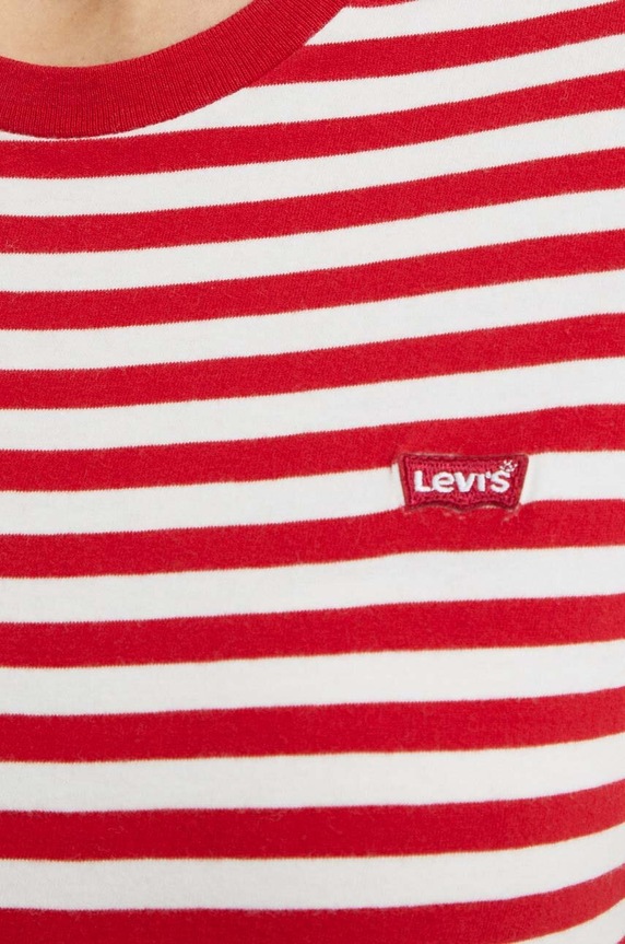 Levi's t-shirt bawełniany 39185 czerwony