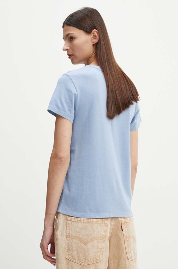 Oblečení Bavlněné tričko Levi's 39185 modrá