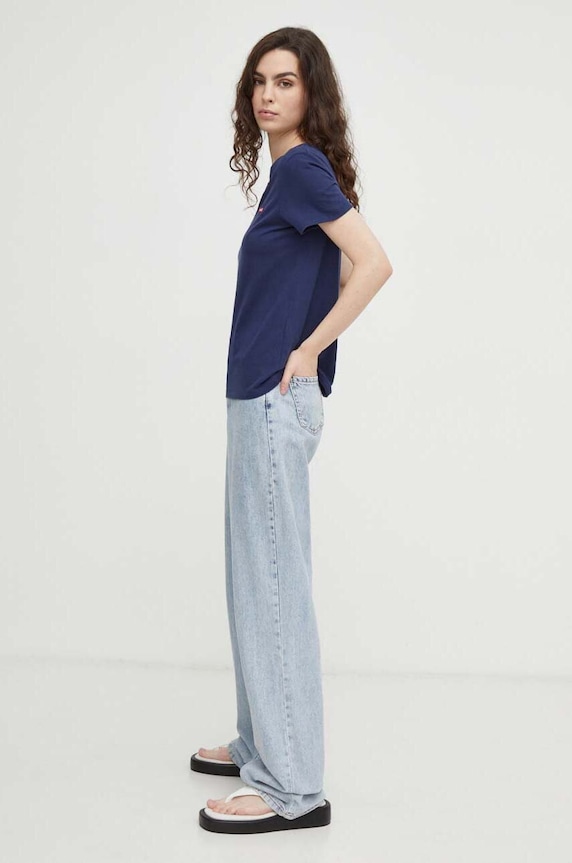 Levi's t-shirt bawełniany 85341 granatowy AW25