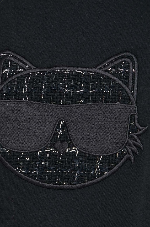 Karl Lagerfeld tricou din bumbac 240W1720 negru