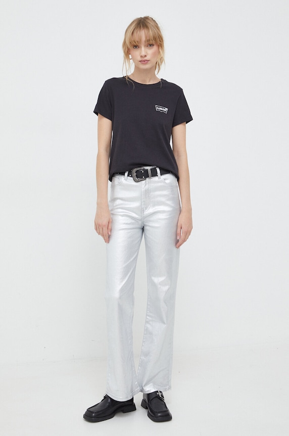 Levi's tricou din bumbac 17369.2435 negru SS24