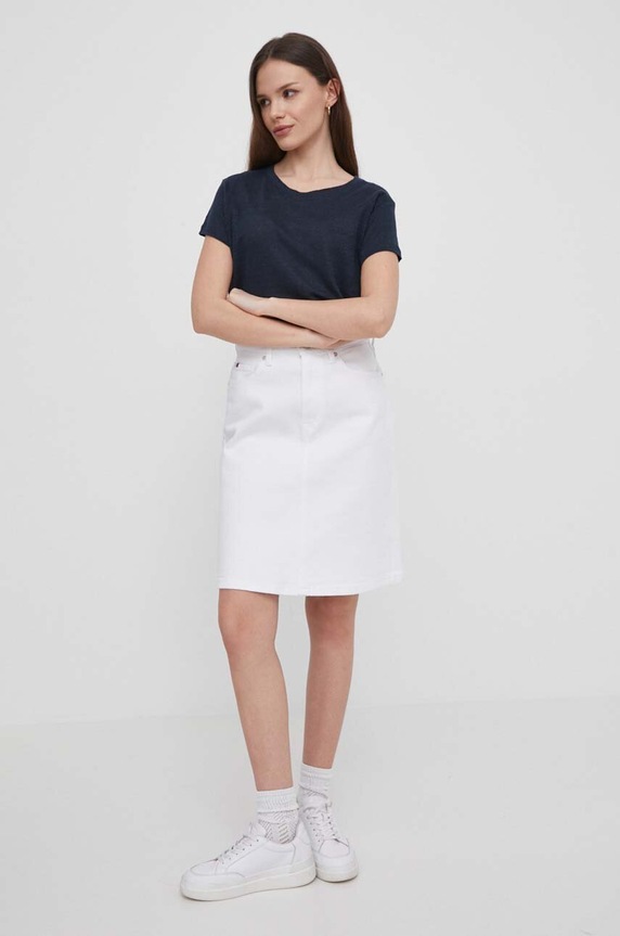 Pepe Jeans vászon póló LILIAN PL505768 sötétkék SS24