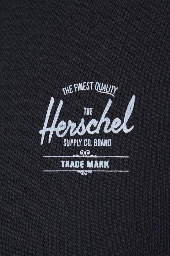 Хлопковая футболка Herschel 50293.01149 чёрный