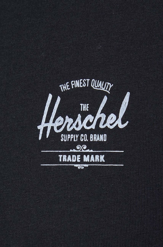 Хлопковая футболка Herschel 50293.01149 чёрный