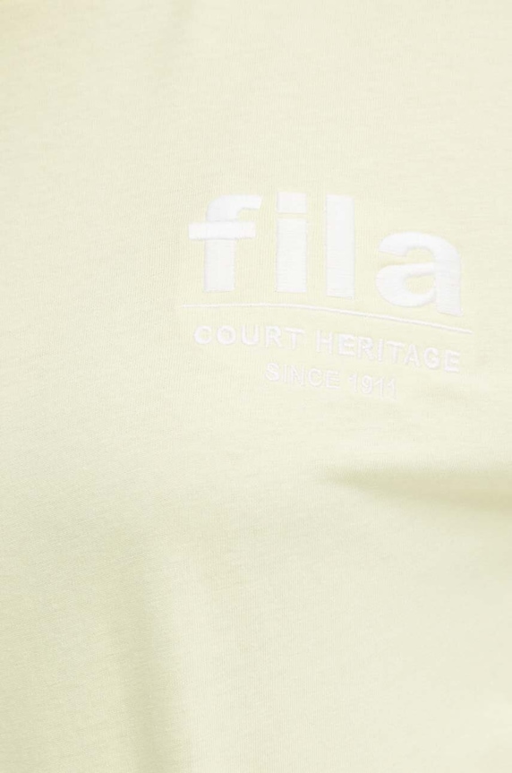 Bavlnené tričko Fila Linyi FAW0764 žltá