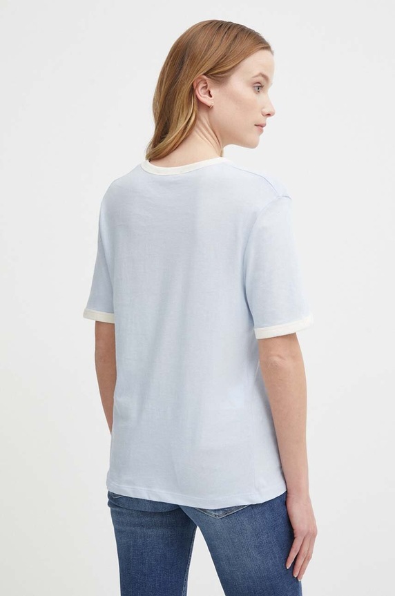 Ρούχα Βαμβακερό μπλουζάκι Tommy Hilfiger WW0WW41208 μπλε
