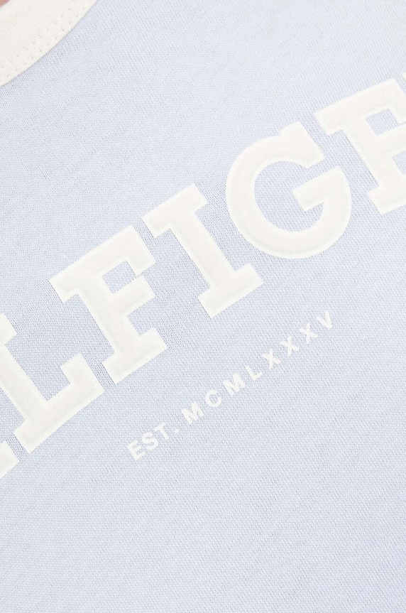 Βαμβακερό μπλουζάκι Tommy Hilfiger WW0WW41208 μπλε