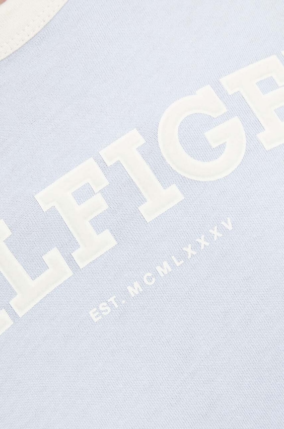Βαμβακερό μπλουζάκι Tommy Hilfiger WW0WW41208 μπλε