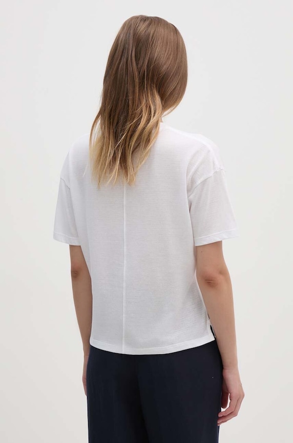 Odzież Tommy Hilfiger t-shirt WW0WW41097 biały